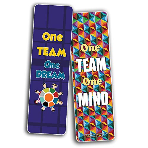 Creanoso Amazing Teamwork Bookmarker Cards (30-Pack) Ã¢â‚¬â€œ Six Assorted Quality Reading Bookmarks for Kids Ã¢â‚¬â€œ Premium Gift Set Boys & Girls Ã¢â‚¬â€œ Stocking Stuffers Gifts for Children Ã¢â‚¬â€œ Fun Reading Book Clipper