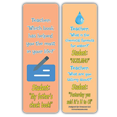 Creanoso Hilariously Silly and Funny Jokes Series 5 Bookmarks Cards (30-Pack) - Party Favors Teacher Classroom Reading Rewards and Incentive Gifts for Boys & Girls Ã¢â‚¬â€œ Party Supplies Ã¢â‚¬â€œ Art Decal
