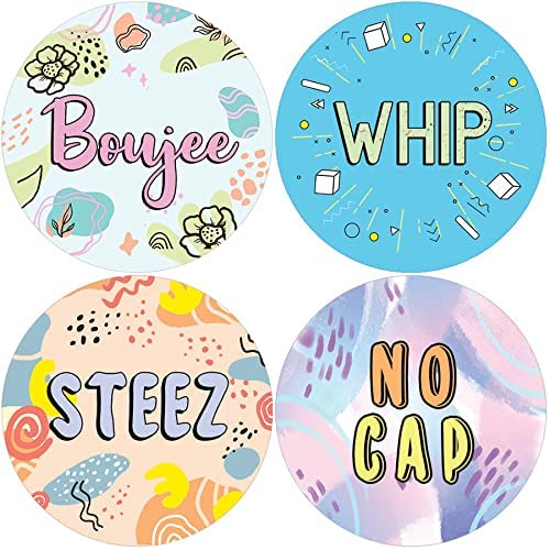 Creanoso Funny Gen Z Slangs Stickers (10 Sets X 16 Designs) â€“ Sticker Card Giveaways for Kids â€“ Awesome Stocking Stuffers Gifts for Boys & Girls â€“ Classroom Home Rewards Enticements