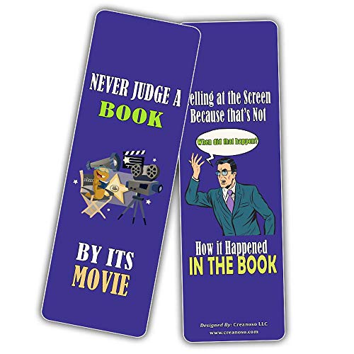 Inspiring Hilarious Literary Bookmarks (30-Pack) Ã¢â‚¬â€œ Funny Book Reading Learning Pack - Excellent Party Favors Teacher Classroom Reading Rewards and Incentive Gifts for Book Lovers