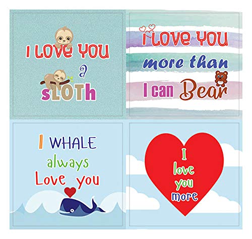 Love You 3000 Stickers (20-Sheet) â€“ Stocking Stuffers Gift Set for Husbands Wife Dad Mom Children Son Daughter â€“ Planner Stickers Birthday Mason Jar Party Favors DÃ©cor Decal â€“ Stocking Stuffers Gifts