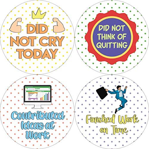 Creanoso Work Merit Rewards Stickers (10-Sheet) - Classroom Reward Incentives for Students and Children - Stocking Stuffers Party Favors & Giveaways for Teens & Adults