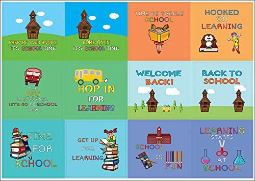 Creanoso Back to School Stickers for Kids (10-Sheet) - Premium Gift Set - Teacher Reward Incentive
