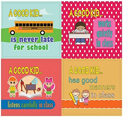 Creanoso A Good Kid Behavior Stickers - At School Stickers (20-Sheet) â€“ Gift Giveaways Stickers for Kids â€“ Awesome Stocking Stuffers Gifts for Boys & Girls, Teens â€“ Wall Table Surface DÃ©cor Art Decal