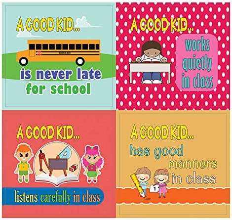 Creanoso A Good Kid Behavior Stickers - At School Stickers (20-Sheet) â€“ Gift Giveaways Stickers for Kids â€“ Awesome Stocking Stuffers Gifts for Boys & Girls, Teens â€“ Wall Table Surface DÃ©cor Art Decal