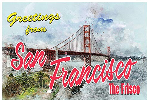 Creanoso Six Greeting Card Designs Great US Cities Travel Greeting Cards (60-Pack) â€“ Premium Stocking Stuffers Gift Ideas for Tourists, Travelers, Men & Women â€“ Gift Greeting Card Bulk Set