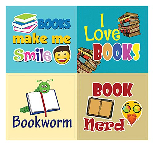 Emoji Stickers Inspirational Book Reading Sayings for Bookworms (20-Sheet) - 240 Labels Reading Quotes â€“ Gift Rewards Ideas â€“ Parents Teachers Classroom Incentives