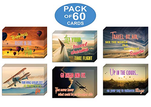 Creanoso Inspiring Inspirational Sayings Travel Quotes Bookmarker Cards (60-Pack) ÃƒÂ¢Ã¢â€šÂ¬Ã¢â‚¬Å“ Six Assorted Quality Bookmarks Bulk Set ÃƒÂ¢Ã¢â€šÂ¬Ã¢â‚¬Å“ Premium Gift for Men Women Adult Teens ÃƒÂ¢Ã¢â€šÂ¬Ã¢â‚¬Å“ Awesome Bookmarks