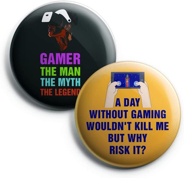 I am a Gamer Series 2 Button Pins (1-Set X 10 Buttons)