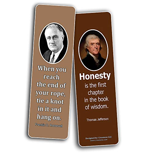 Creanoso Inspirational Quotes That Motivate Us Toward Success Bookmarks (30-Pack) - Awesome Bookmarks for Men, Women, Teens Ã¢â‚¬â€œ Assorted Bookmarks Designs Ã¢â‚¬â€œ Premium Design Employee Gifts