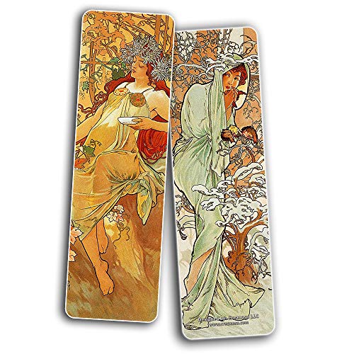 The Women of John William Waterhouse Pre-Raphaelite Art Bookmarks (30-Pack) -Book Reading Rewards Incentives - Cool Gift Token Giveaways for Men Women Bookworms Employees Professionals