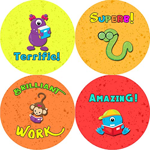 Creanoso Positive Words Motivational Stickers (10-Sheet) - Inspirational Premium Gifts for Men, Women, Teens, Kids â€“ Incentive Reward Ideas for Students