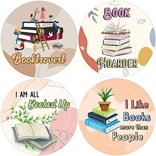 Creanoso Cute Book Enthusiasts stickers (20 Sets X 16 Designs) â€“ Sticker Card Giveaways for Kids â€“ Awesome Stocking Stuffers Gifts for Boys & Girls â€“ Classroom Home Rewards Enticements