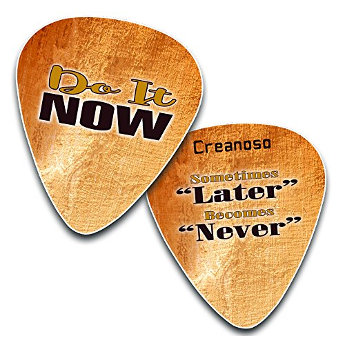 Creanoso Guitar Picks (12-Pack) - Motivational Inspirational Saying Quotes â€“ Inspiringly Cool Gifts Love for Men Women Youth - Great Gift Ideas for Anniversary, Birthday, Chrismas Stuffers