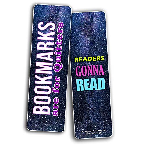 Creanoso Readers Bookmarks Cards (30-Pack) Ã¢â‚¬â€œ Stocking Stuffers Gift for Men, Women, Adult, Teens - Party Favors Supplies Ã¢â‚¬â€œ Rewards Gifts Ã¢â‚¬â€œ Awesome Bookmark Collection for Readers