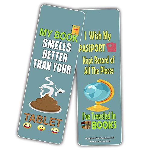 Inspiring Hilarious Literary Bookmarks (30-Pack) Ã¢â‚¬â€œ Funny Book Reading Learning Pack - Excellent Party Favors Teacher Classroom Reading Rewards and Incentive Gifts for Book Lovers