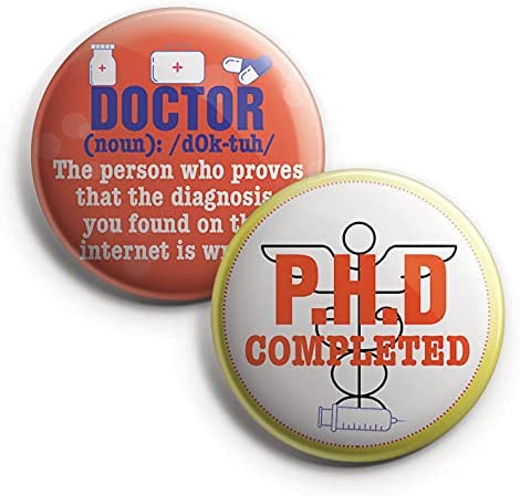 I am a Doctor Pinback Buttons (1 Set x 10 Designs)