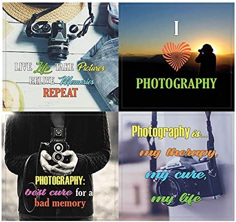Creanoso Photography Quotes Stickers (20-Sheet) â€“ Inspirational Sayings Gift Stickers â€“ Awesome Stocking Stuffers Gifts for Photographers, Photo Lovers, Adult Men & Women, Teens