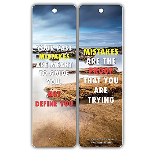 Creanoso Inspirational Mind and Thought Sayings Quotes Bookmarkers (60-Pack) ÃƒÂ¢Ã¢â€šÂ¬Ã¢â‚¬Å“ Deep Reflection Thoughts Bookmarks Card Set ÃƒÂ¢Ã¢â€šÂ¬Ã¢â‚¬Å“ Premium Professional Gifts ÃƒÂ¢Ã¢â€šÂ¬Ã¢â‚¬Å“ Awesome Bookmarks