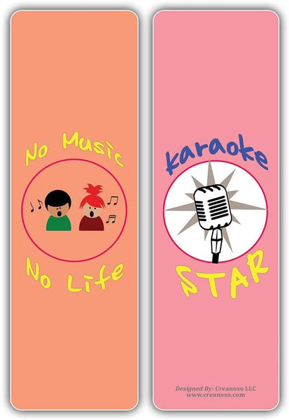 Creanoso I am a Singer Bookmarks (10-Sets X 6 Cards) â€“ Daily Inspirational Card Set â€“ Interesting Book Page Clippers â€“ Great Gifts for Adults and Teens