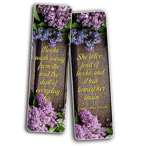 Creanoso Floral Inspirational Quotes Reading Bookmarks for Women (30-Pack) Ã¢â‚¬â€œ Reader Gifts for Female Readers Ã¢â‚¬â€œ Stocking Stuffers Gift for Women, Ladies, Girls