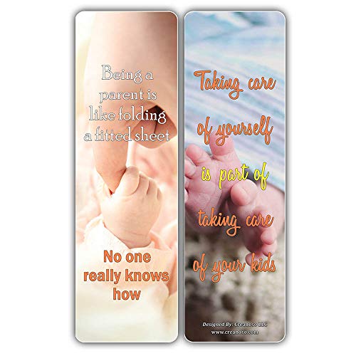Inspiring Sayings Parenting Quotes Bookmarks for Parents (60-Pack) ÃƒÂ¢Ã¢â€šÂ¬Ã¢â‚¬Å“ Premium Gift for Men & Women Parents ÃƒÂ¢Ã¢â€šÂ¬Ã¢â‚¬Å“ Unique Family Baby Shower Gifts
