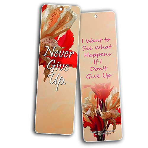 Creanoso Inspiring Floral Positive Wisdom Bookmark Gifts for Women (60-Pack) ÃƒÂ¢Ã¢â€šÂ¬Ã¢â‚¬Å“ Six Assorted Quality Bookmarks Bulk Set ÃƒÂ¢Ã¢â€šÂ¬Ã¢â‚¬Å“ Premium Gift for Girls, Ladies, Mothers
