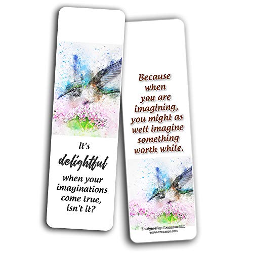 Anne of Green Gables Kindred Spirits Bookmark Cards (30-Pack) - Literary Bookclub Stocking Stuffers - Classic Book Quotes for Book Lovers Feminine Bookmarker