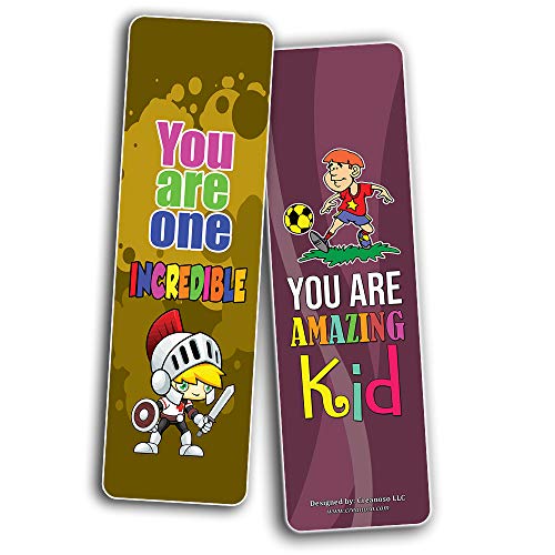 Incredible Kids Bookmarks Cards (60-Pack)- Reading Rewards Classroom Incentives - Student Achievement Home School Library Treasure Chest Prizes