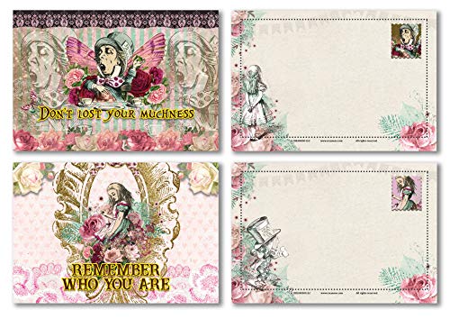 Alice in Wonderland Postcards Series 3 (60-Pack)Assorted Card Stock Bulk Set â€“ Premium Quality Greeting Cards â€“ Stocking Stuffers Gift for Kiids