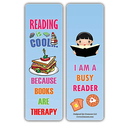 Creanoso Cool Reading Bookmarks Ã¢â‚¬â€œ Various Foods Theme (30-Pack) Ã¢â‚¬â€œ Stocking Stuffers Gift for Boys & Girls, Teens Ã¢â‚¬â€œ Book Reading Rewards Gifts Incentive Ã¢â‚¬â€œ Great Giveaways for Children Ã¢â‚¬â€œ Page Clippers
