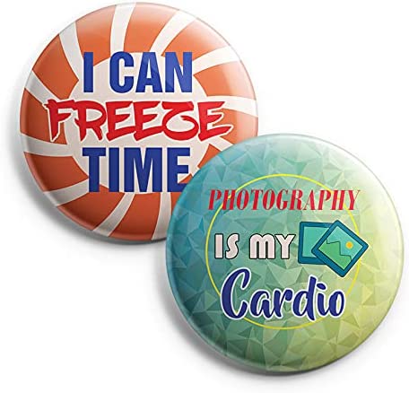 I am a Photographer Pinback Buttons (1-Set X 10 Buttons)
