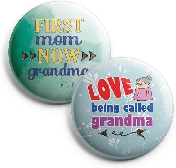 I Am A Sweet Grandmama Pinback Buttons (1-Set X 10 Buttons)