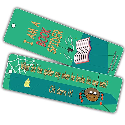 Creanoso Bug Jokes Funny Bookmarks (30-Pack) Ã¢â‚¬â€œ Stocking Stuffers Gifts for Boys Girls, Teens Ã¢â‚¬â€œ Epic Collection Page Clippers - Premium Quality Card Stock Ã¢â‚¬â€œ DIY Kit Ã¢â‚¬â€œ Teacher Gifts Ã¢â‚¬â€œ Party Favors