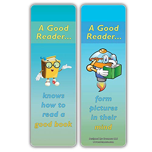 Creanoso Good Readers Reading Bookmarks (30-Pack) Ã¢â‚¬â€œ Awesome and Unique Business Giveaways Ã¢â‚¬â€œ Employee Rewards Incentive - Stocking Stuffers Gift for Men, Women, Adult, Teens, Boys & Girls