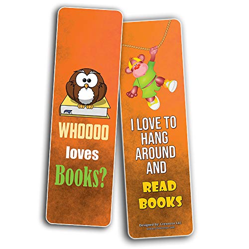 Creanoso Animal Theme Reading Bookmarks for Kids (30-Pack) Ã¢â‚¬â€œ Six Assorted Quality Bookmarker Cards Bulk Set Ã¢â‚¬â€œ Premium Gift for Kids, Boys & Girls Ã¢â‚¬â€œ Stocking Stuffers Gifts for Children Ã¢â‚¬â€œ Fun Reading