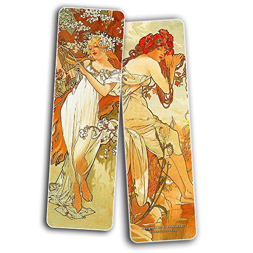 The Women of John William Waterhouse Pre-Raphaelite Art Bookmarks (30-Pack) -Book Reading Rewards Incentives - Cool Gift Token Giveaways for Men Women Bookworms Employees Professionals