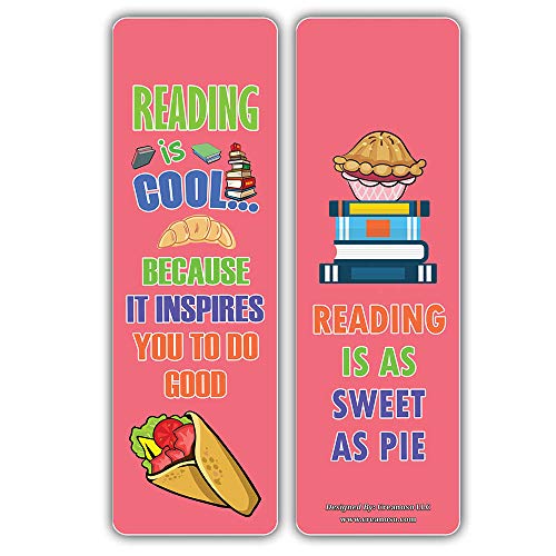 Creanoso Cool Reading Bookmarks Ã¢â‚¬â€œ Various Foods Theme (30-Pack) Ã¢â‚¬â€œ Stocking Stuffers Gift for Boys & Girls, Teens Ã¢â‚¬â€œ Book Reading Rewards Gifts Incentive Ã¢â‚¬â€œ Great Giveaways for Children Ã¢â‚¬â€œ Page Clippers