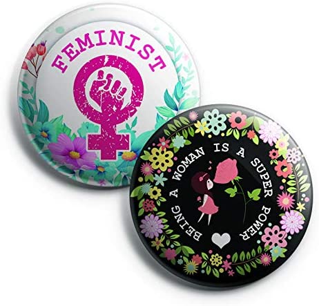 I Am A Strong Feminist Pinback Buttons (10 Pack)