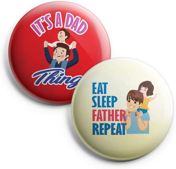 I Am A Great Father Pinback Buttons (1-Set X 10 Buttons)