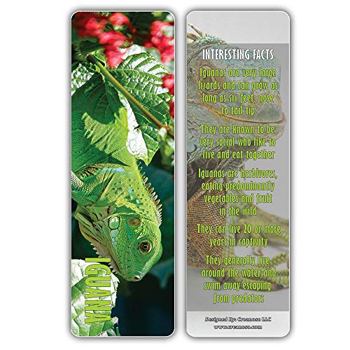 Creanoso Exotic Reptile Bookmarker Cards (30-Pack) Ã¢â‚¬â€œ Stocking Stuffers Gift for Men, Women, Adult, Teens, Boys & Girls Ã¢â‚¬â€œ Party Favors Supplies Ã¢â‚¬â€œ Employee Reward Incentives Ã¢â‚¬â€œ Book Mark Clippers