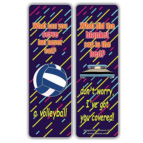 Creanoso Hilariously Silly and Funny Jokes Series 4 Bookmarks (60-Pack) ÃƒÂ¢Ã¢â€šÂ¬Ã¢â‚¬Å“ Motivational Book Reading Bookmarkers ÃƒÂ¢Ã¢â€šÂ¬Ã¢â‚¬Å“ Teacher Incentive and Classroom Rewards Gifts ÃƒÂ¢Ã¢â€šÂ¬Ã¢â‚¬Å“ Unique Party Favors