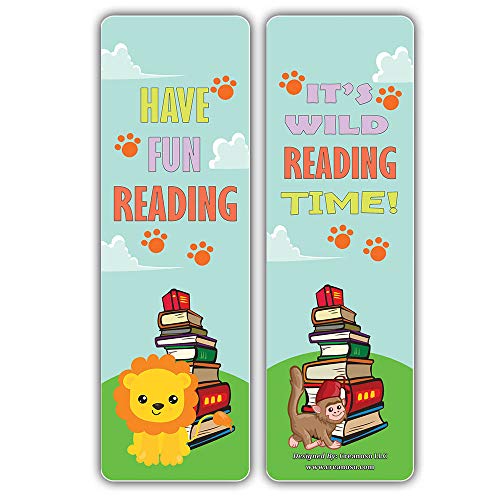 Creanoso Cute Sayings Wild Animals Reading Bookmarks (30-Pack) Ã¢â‚¬â€œ Stocking Stuffers Gift for Kids, Boys & Girls, Teens Ã¢â‚¬â€œ Party Favors Supplies Ã¢â‚¬â€œ Book Reading Rewards Gifts Incentive Ã¢â‚¬â€œ Great Giveaways