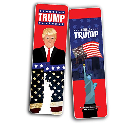 Creanoso Trump President Collectors Bookmarks (60-Pack) ÃƒÆ’Ã‚Â¢ÃƒÂ¢Ã¢â‚¬Å¡Ã‚Â¬ÃƒÂ¢Ã¢â€šÂ¬Ã…â€œ Unique Stocking Stuffers Gifts for Men, Women, Teens, Kids ÃƒÆ’Ã‚Â¢ÃƒÂ¢Ã¢â‚¬Å¡Ã‚Â¬ÃƒÂ¢Ã¢â€šÂ¬Ã…â€œ Amazing True American Patriotic Book Marker Cards Collection