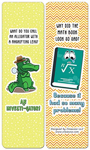 Creanoso Jokes for Kids Series Bookmarks Cards - Series 1 (30-Pack) - Classroom Reward Incentives for Students and Children - Stocking Stuffers Party Favors & Giveaways for Teens & Adults