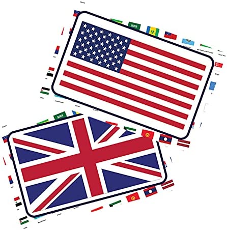 Country Flags and Their Capital Learning Cards (4 Deck)
