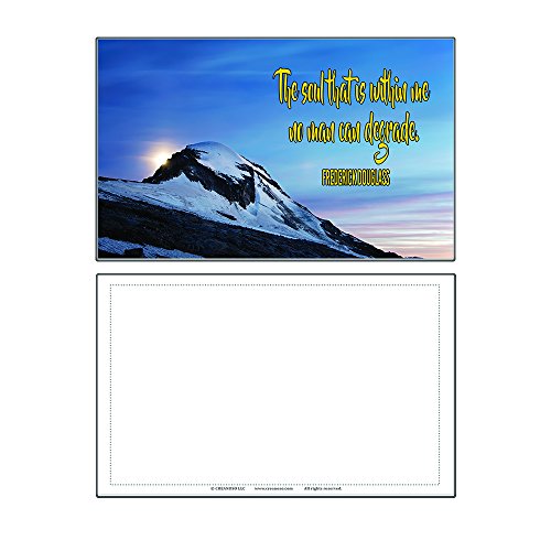 Creanoso Inspirational Quotes Stay Strong Theme Postcards (12 Pack) - Assorted Card Stock Bulk Set â€“ Premium Quality Greeting Cards â€“ Stocking Stuffers Gift for Men Women Teens â€“ Inspiring Sayings