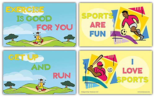 Creanoso Inspiring Sayings Flashcards for Kids - School Education (60-Pack) â€“ Unique Gift Set for Boys, Girls â€“ Inspiring Inspirational Sayings Notecards â€“ Unique Informational Cards - Giveaways