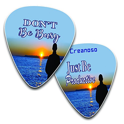 Creanoso Guitar Picks (12-Pack) - Motivational Inspirational Saying Quotes â€“ Inspiringly Cool Gifts Love for Men Women Youth - Great Gift Ideas for Anniversary, Birthday, Chrismas Stuffers