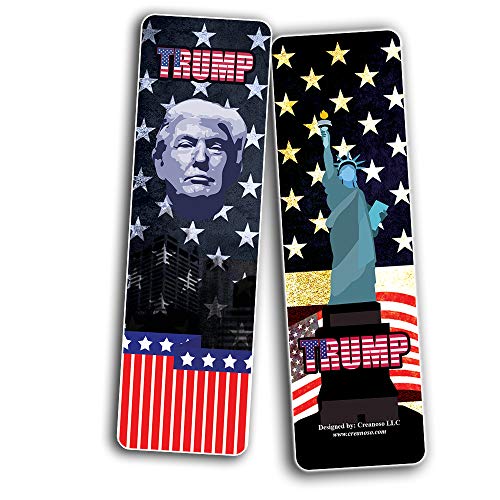 Creanoso Trump President Collectors Bookmarks (60-Pack) ÃƒÆ’Ã‚Â¢ÃƒÂ¢Ã¢â‚¬Å¡Ã‚Â¬ÃƒÂ¢Ã¢â€šÂ¬Ã…â€œ Unique Stocking Stuffers Gifts for Men, Women, Teens, Kids ÃƒÆ’Ã‚Â¢ÃƒÂ¢Ã¢â‚¬Å¡Ã‚Â¬ÃƒÂ¢Ã¢â€šÂ¬Ã…â€œ Amazing True American Patriotic Book Marker Cards Collection